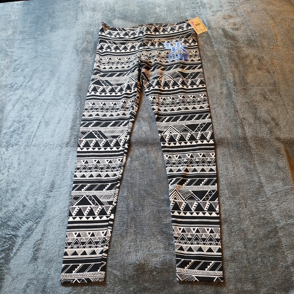 Victoria's Secret PINK Kentucky Wildcats Aztec Tribal Leggings Women's SM NEW UK